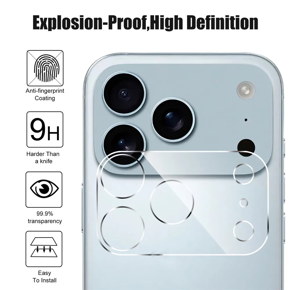 4PCS Camera Lens Protector for iPhone 17 Pro Max Lens Protective Glass for iPhone 17